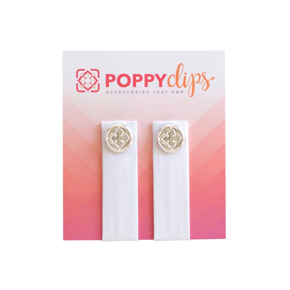 Solid White PoppyClips